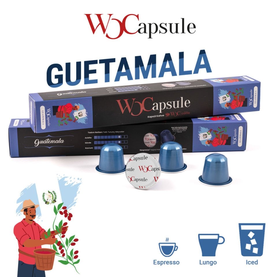 WOCapsule Guatemala Nespresso Uyumlu Kapsül Kahve 10'lu Kutu