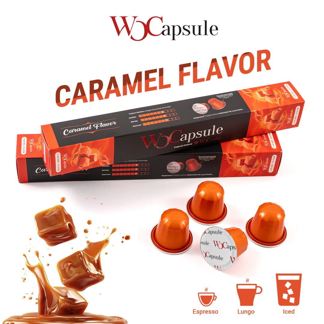 WOCapsule Caramel Nespresso Uyumlu Kapsül Kahve 10'lu Kutu