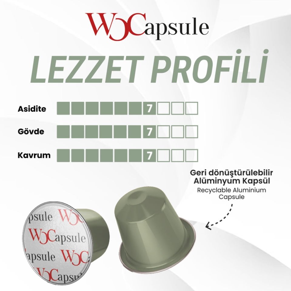 WOCapsule Kolajen Nespresso Uyumlu Kapsül Kahve 10'lu Kutu