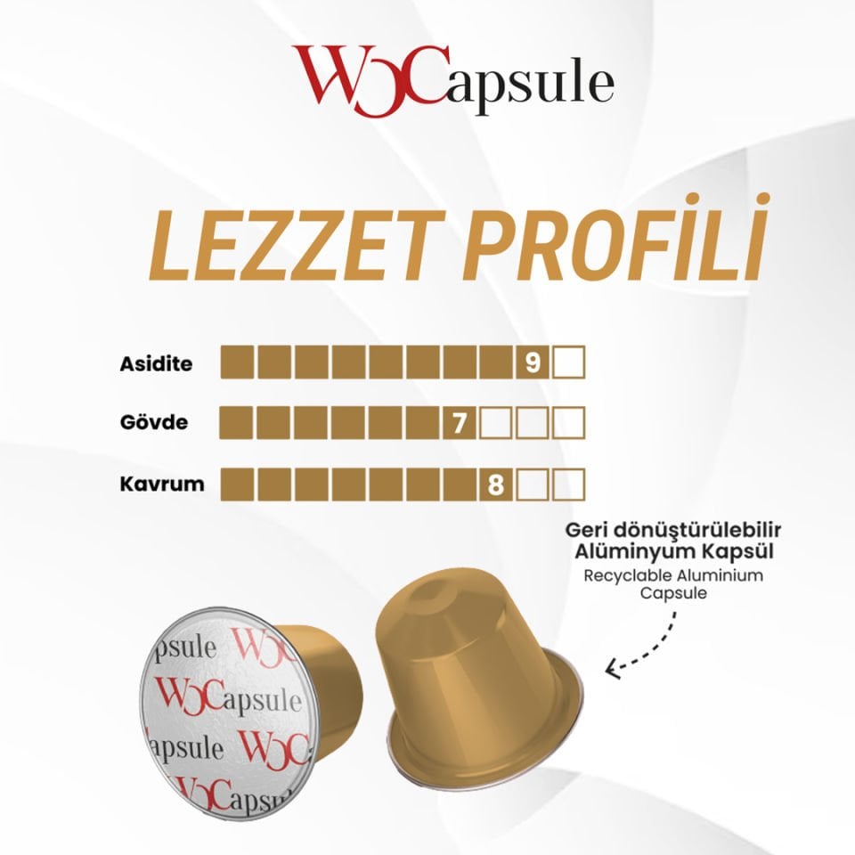 WOCapsule Espresso Gold Nespresso Uyumlu Kapsül Kahve 10'lu Kutu