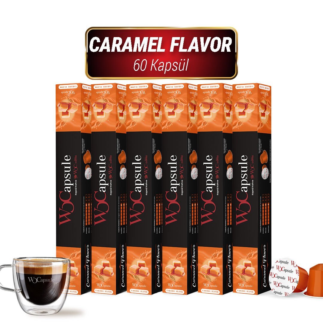 WOCapsule Caramel Nespresso Uyumlu Kapsül Kahve 60'lı Avantaj Paketi