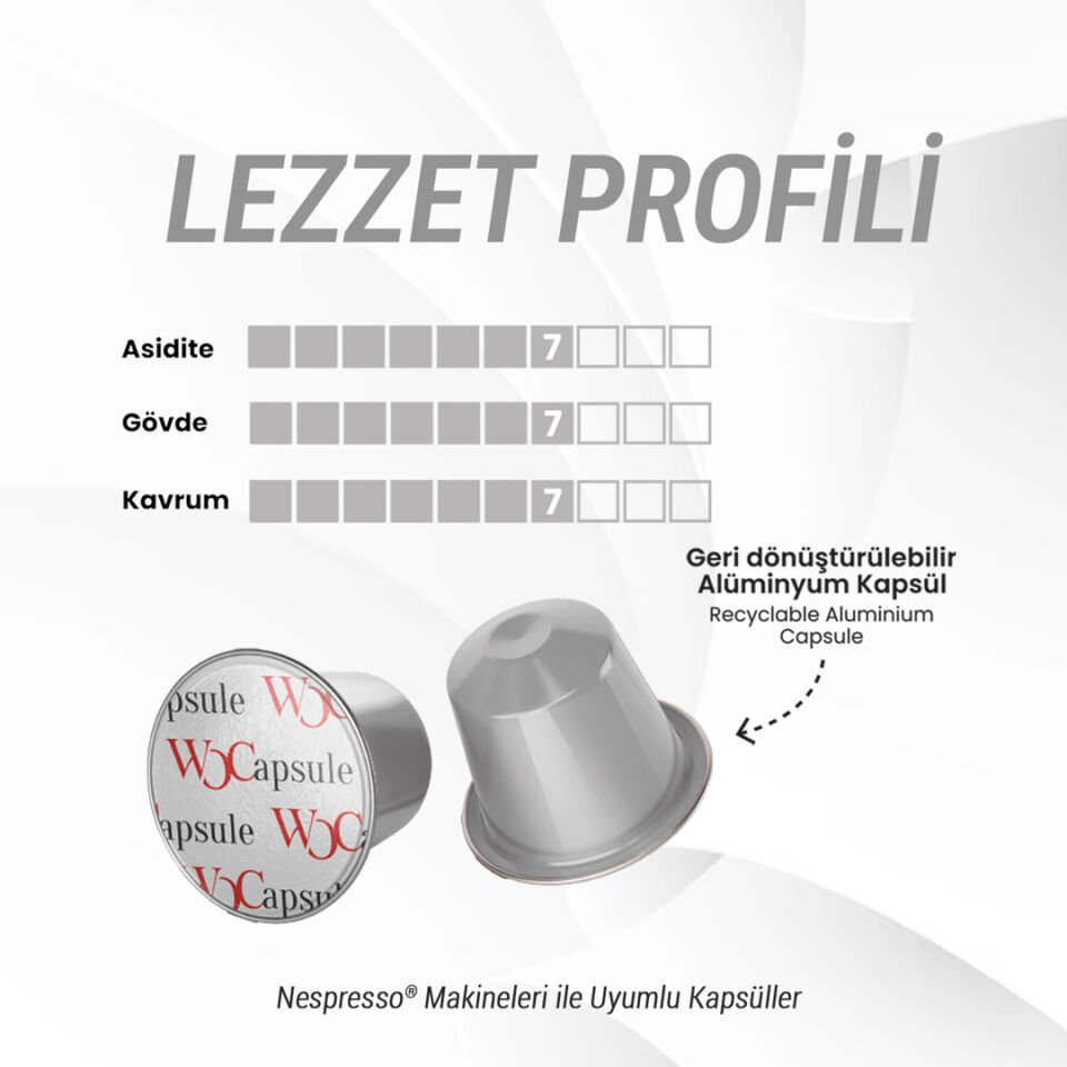 WOCapsule Coconut Nespresso Uyumlu Kapsül Kahve 30'lu Avantaj Paketi