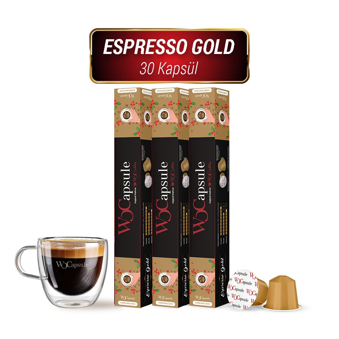WOCapsule Espresso Gold Nespresso Uyumlu Kapsül Kahve 30'lu Avantaj Paketi