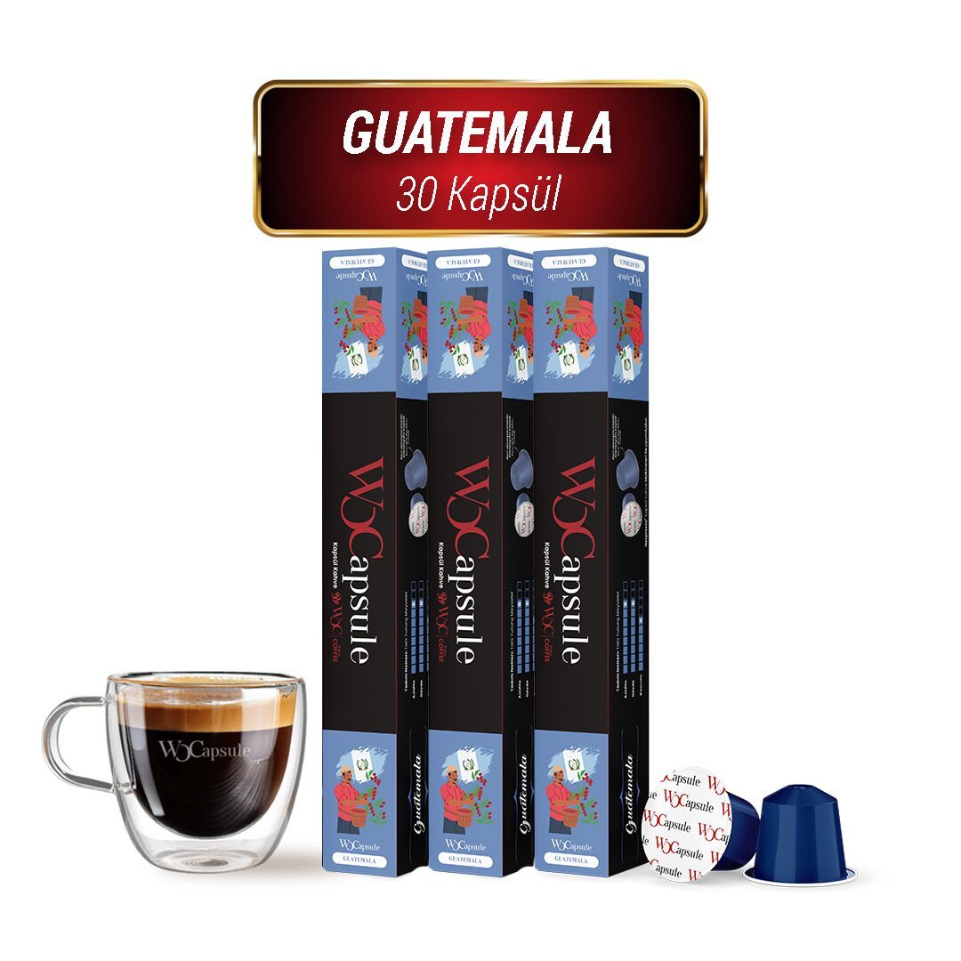 WOCapsule Guatemala Nespresso Uyumlu Kapsül Kahve 30'lu Avantaj Paketi