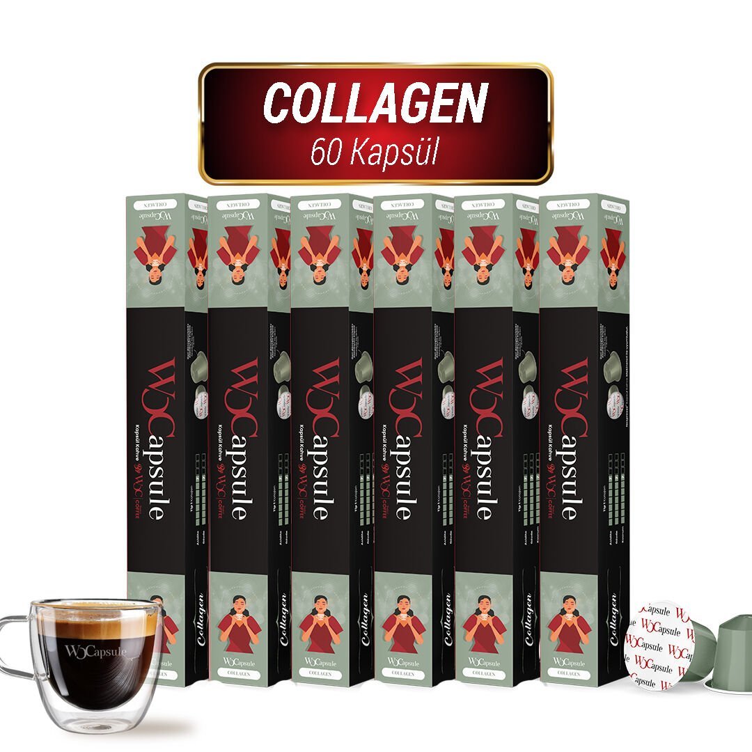 WOCapsule Kolajen Nespresso Uyumlu Kapsül Kahve 60'lı Avantaj Paketi