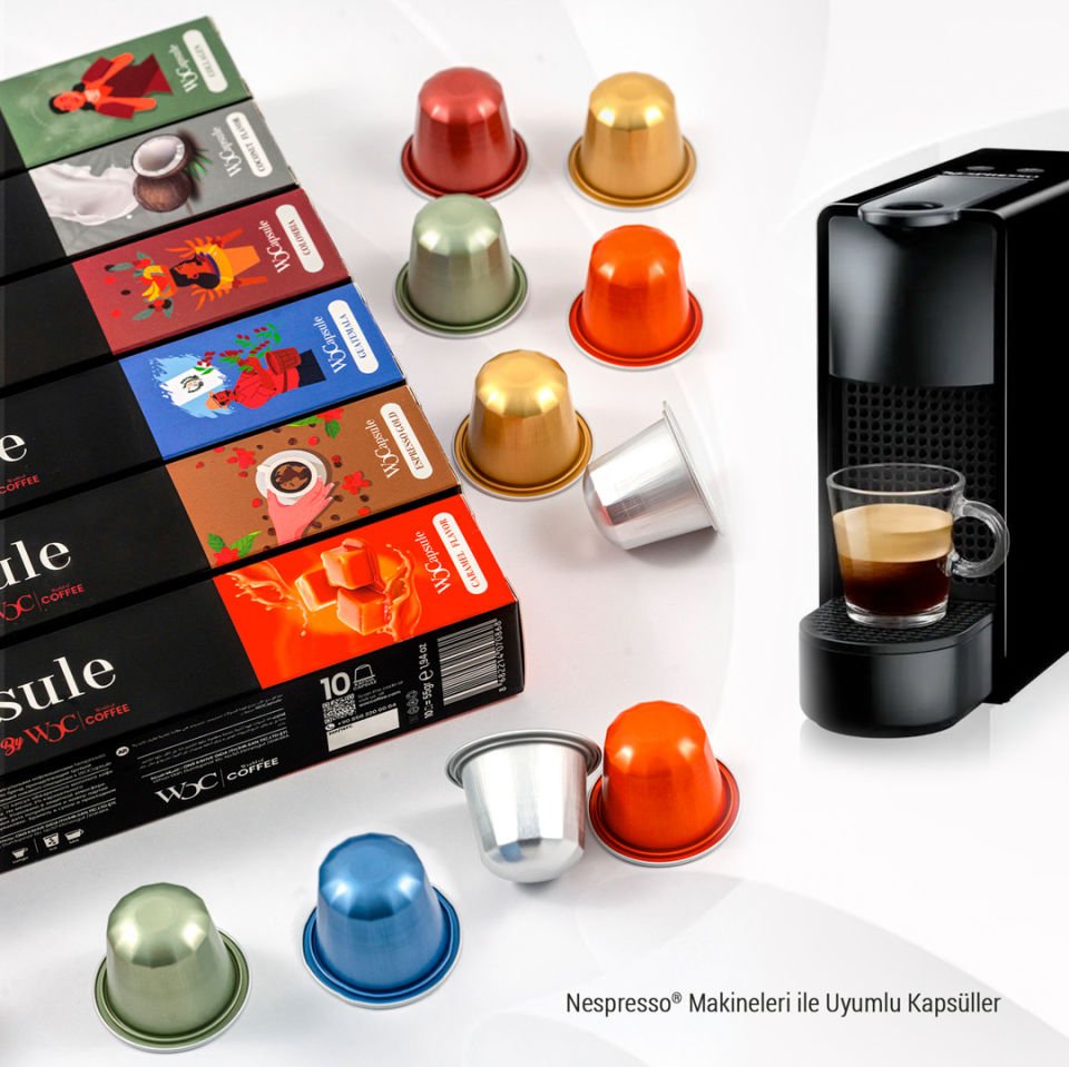 WOCapsule Caramel Nespresso Uyumlu Kapsül Kahve 10'lu Kutu