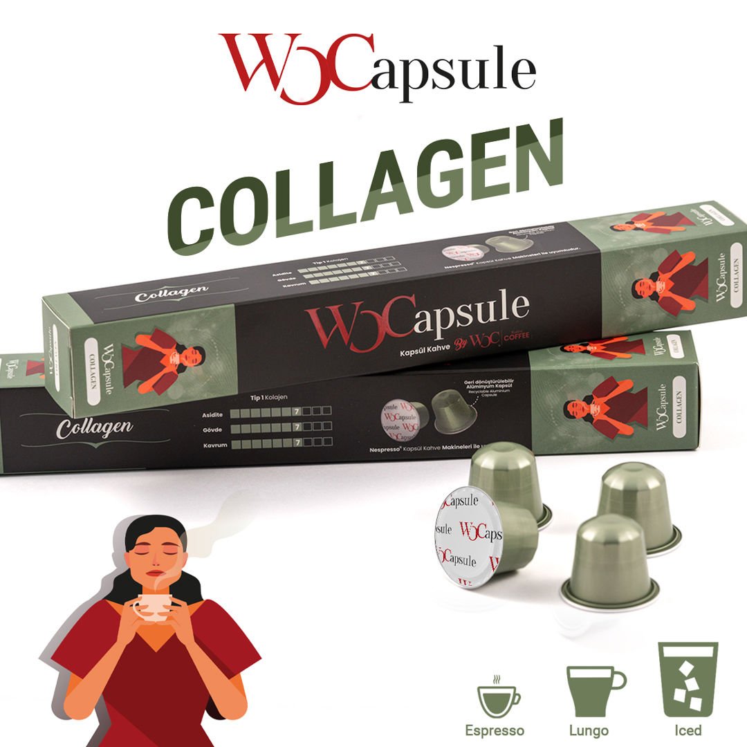 WOCapsule Kolajen Nespresso Uyumlu Kapsül Kahve 10'lu Kutu