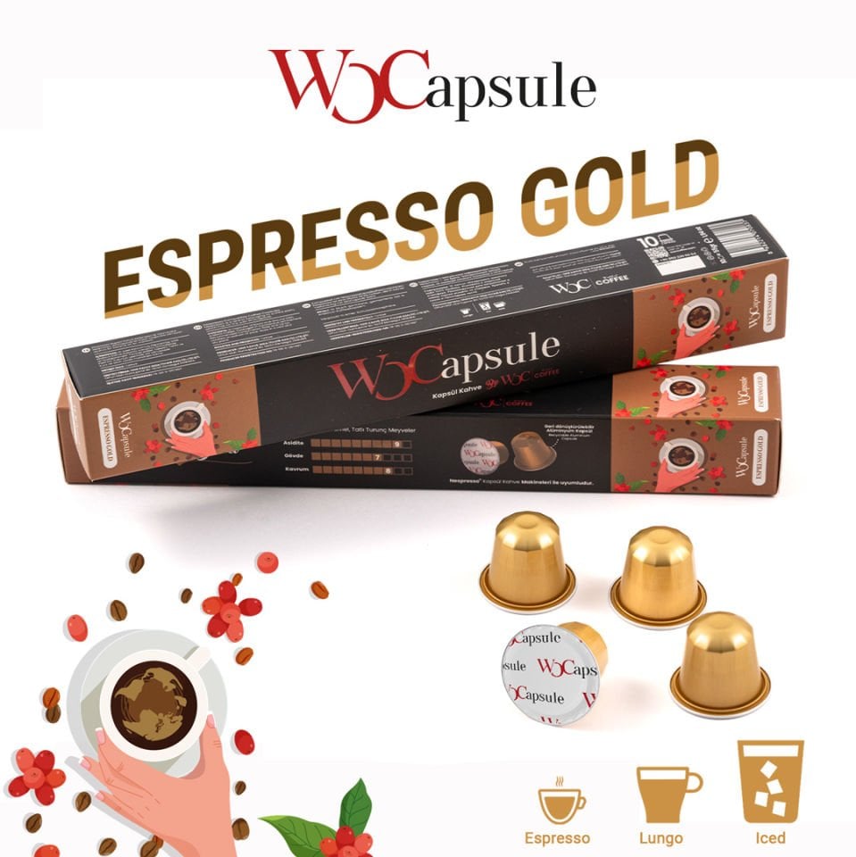 WOCapsule Espresso Gold Nespresso Uyumlu Kapsül Kahve 10'lu Kutu