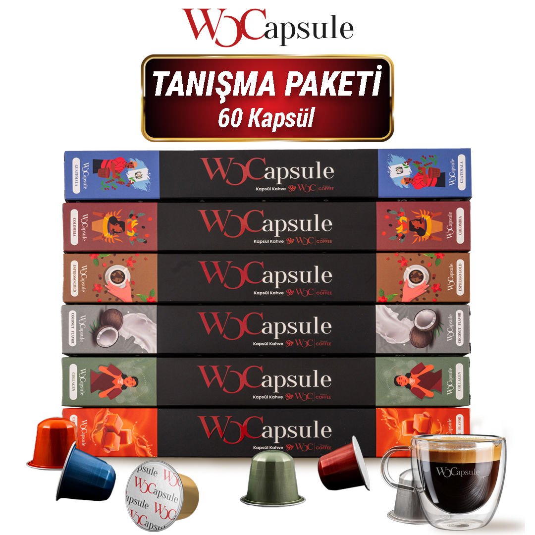 WOCapsule Nespresso Uyumlu Kapsül Kahve 60'li Tanışma Paketi