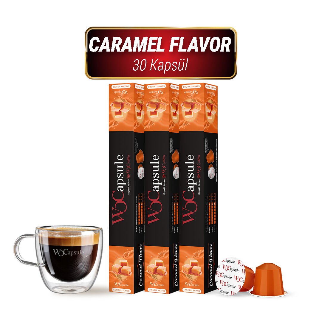 WOCapsule Caramel Nespresso Uyumlu Kapsül Kahve 30'lu Avantaj Paketi