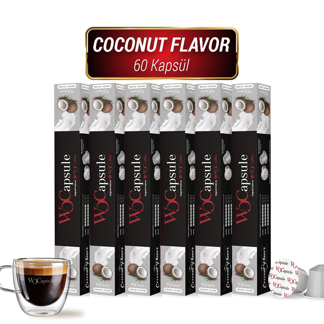 WOCapsule Coconut Nespresso Uyumlu Kapsül Kahve 60'lı Avantaj Paketi