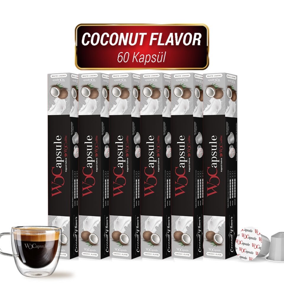 WOCapsule Coconut Nespresso Uyumlu Kapsül Kahve 60'lı Avantaj Paketi