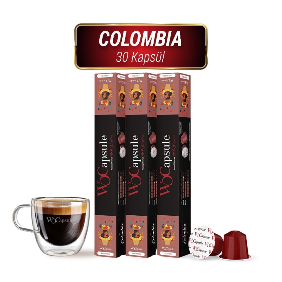 WOCapsule Colombia Nespresso Uyumlu Kapsül Kahve 30'lu Avantaj Paketi