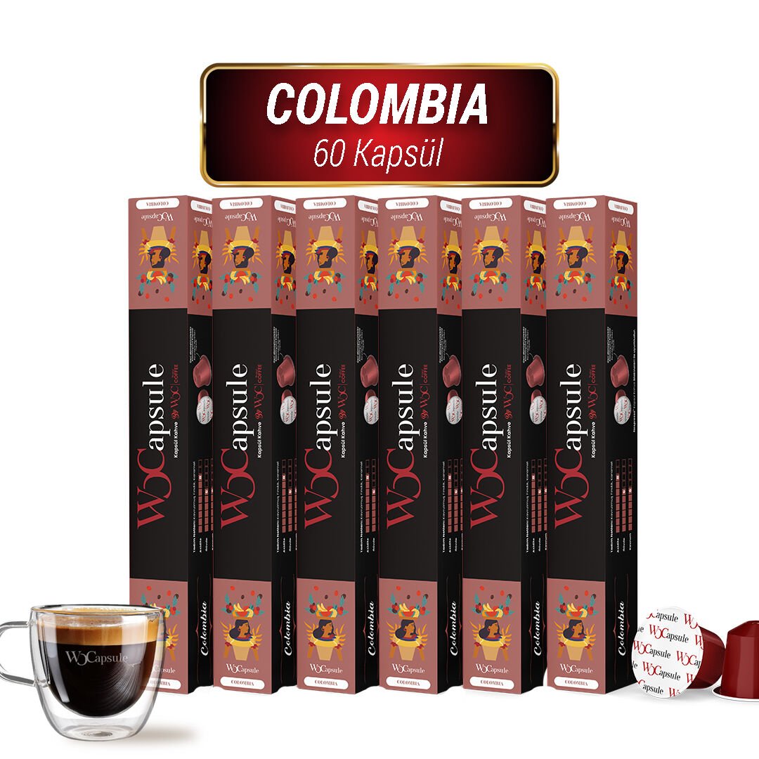 WOCapsule Colombia Nespresso Uyumlu Kapsül Kahve 60'lı Avantaj Paketi