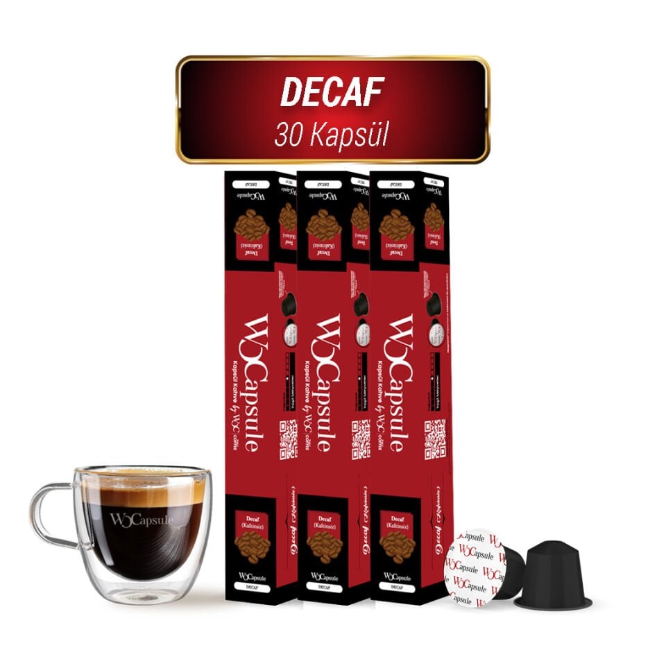 WOCapsule Decaf Nespresso Uyumlu Kapsül Kahve 30'lu Avantaj Paketi