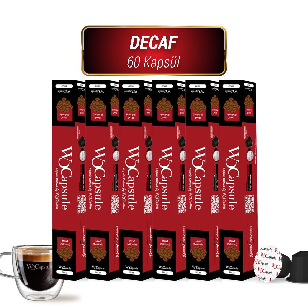 WOCapsule Decaf Nespresso Uyumlu Kapsül Kahve 60'lı Avantaj Paketi