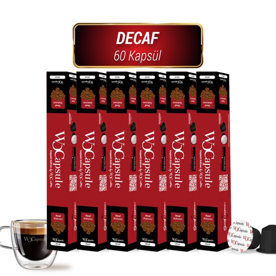 WOCapsule Decaf Nespresso Uyumlu Kapsül Kahve 60'lı Avantaj Paketi