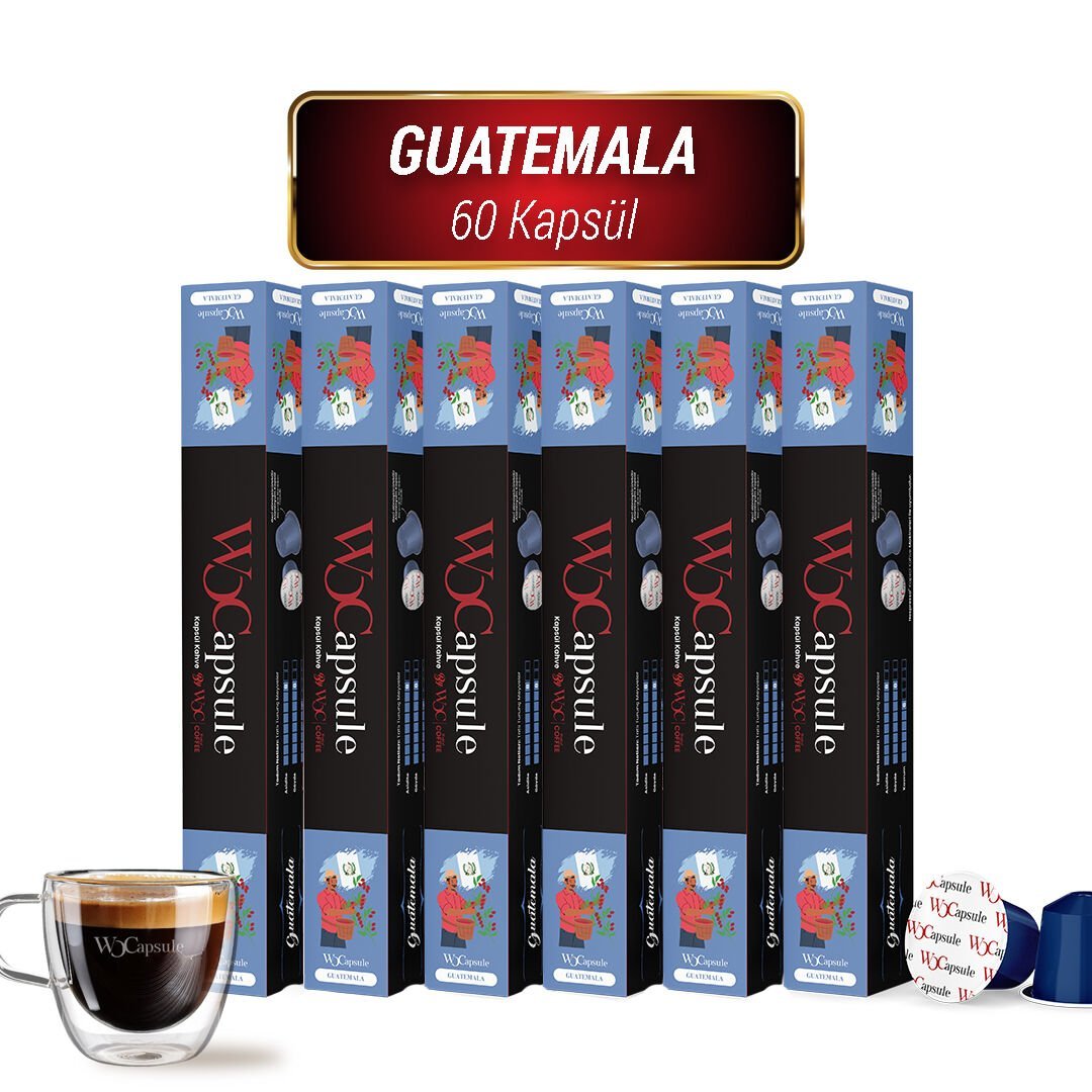 WOCapsule Guatemala Nespresso Uyumlu Kapsül Kahve 60'lı Avantaj Paketi