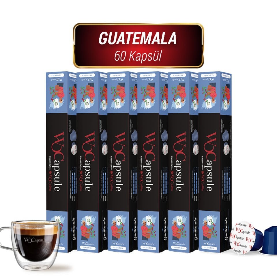 WOCapsule Guatemala Nespresso Uyumlu Kapsül Kahve 60'lı Avantaj Paketi
