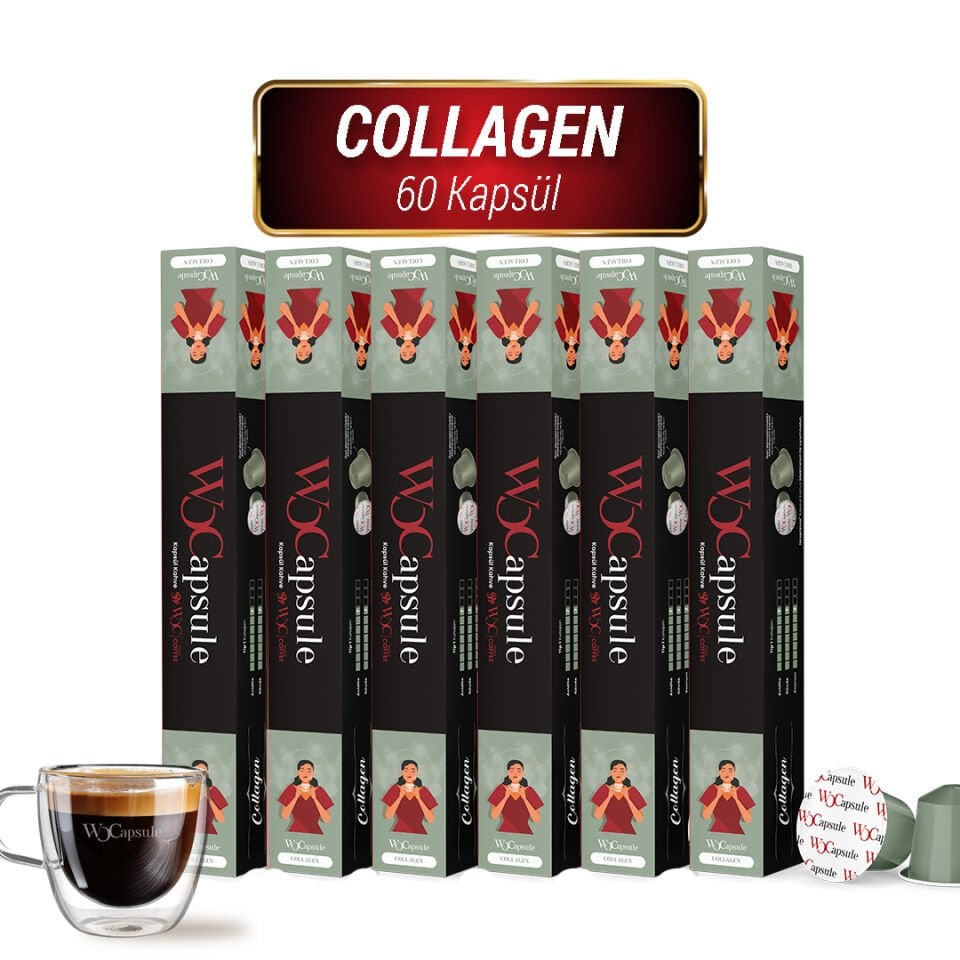 WOCapsule Kolajen Nespresso Uyumlu Kapsül Kahve 60'lı Avantaj Paketi